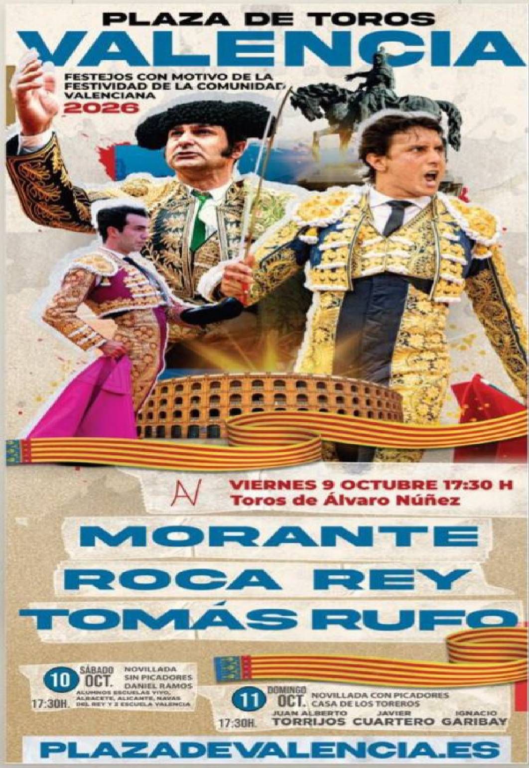 FESTEJOS CON MOTIVO DE LA FESTIVIDAD DE LA COMUNIDAD VALENCIANA 2026