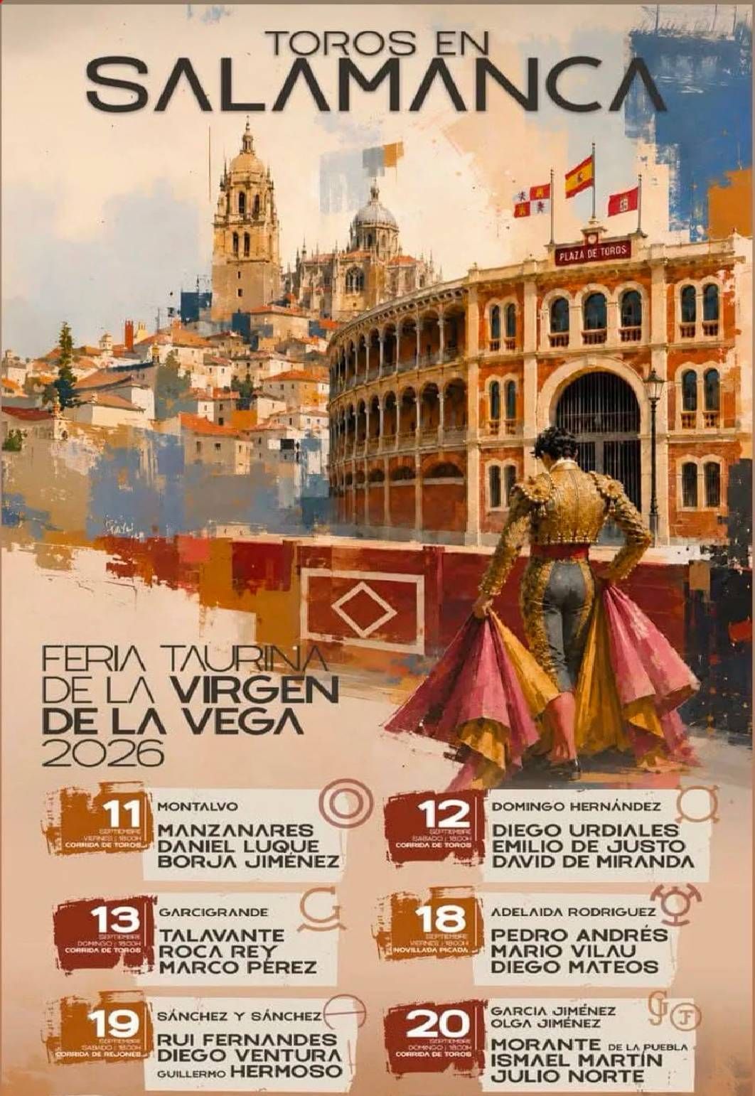 Feria taurina de la Virgen de la Vega 2026