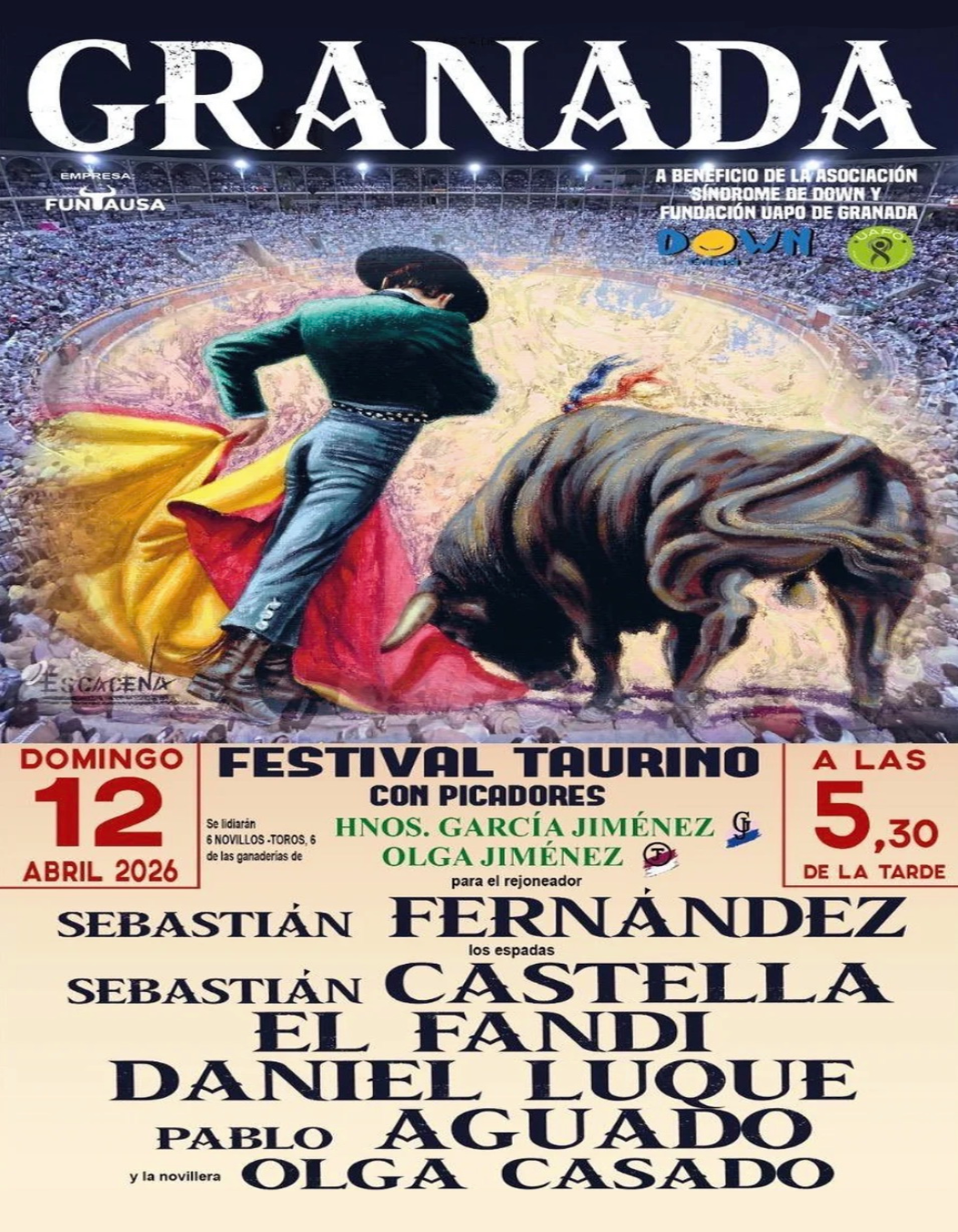 Festival taurino en Granada 2026