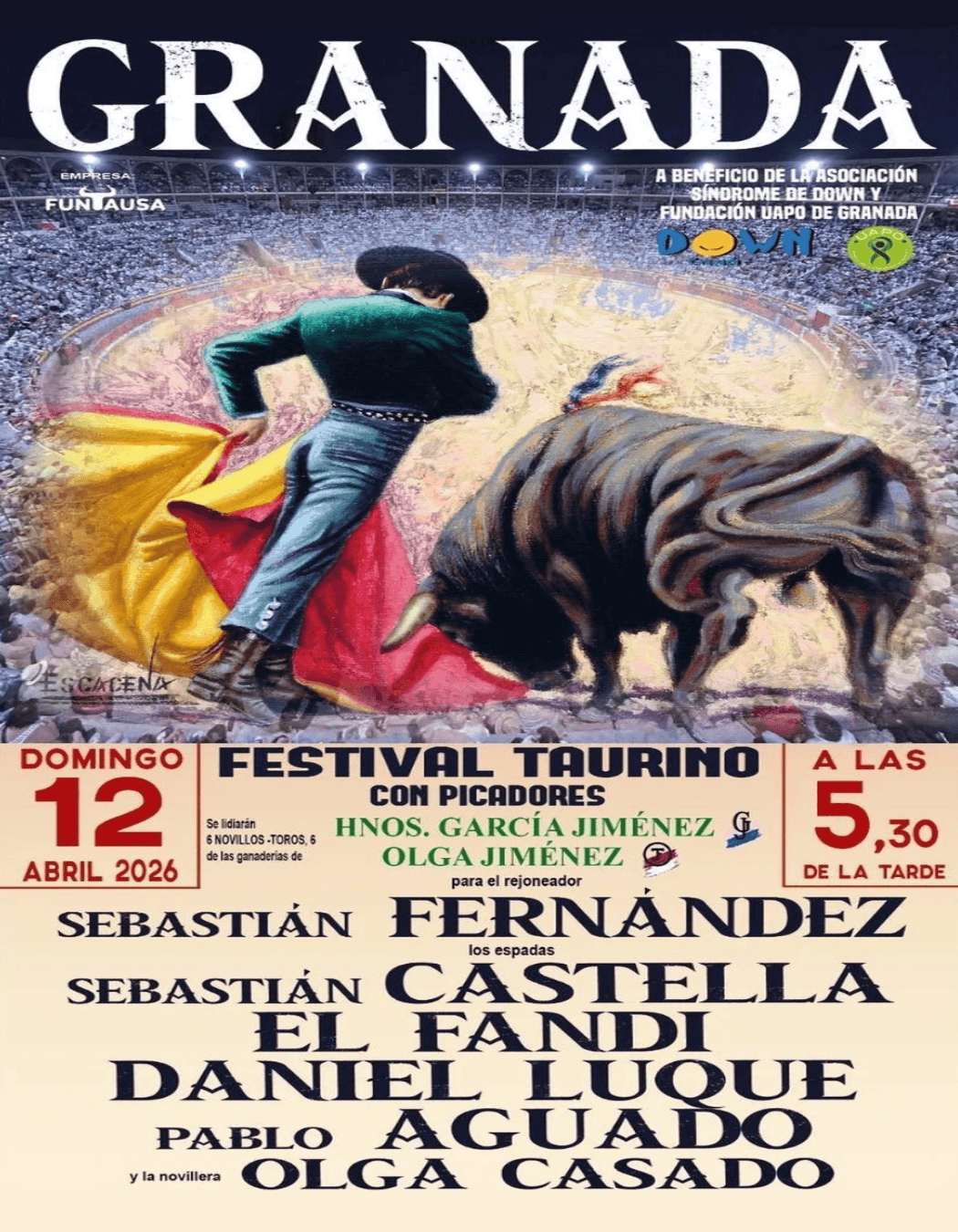 Festival taurino en Granada 2026