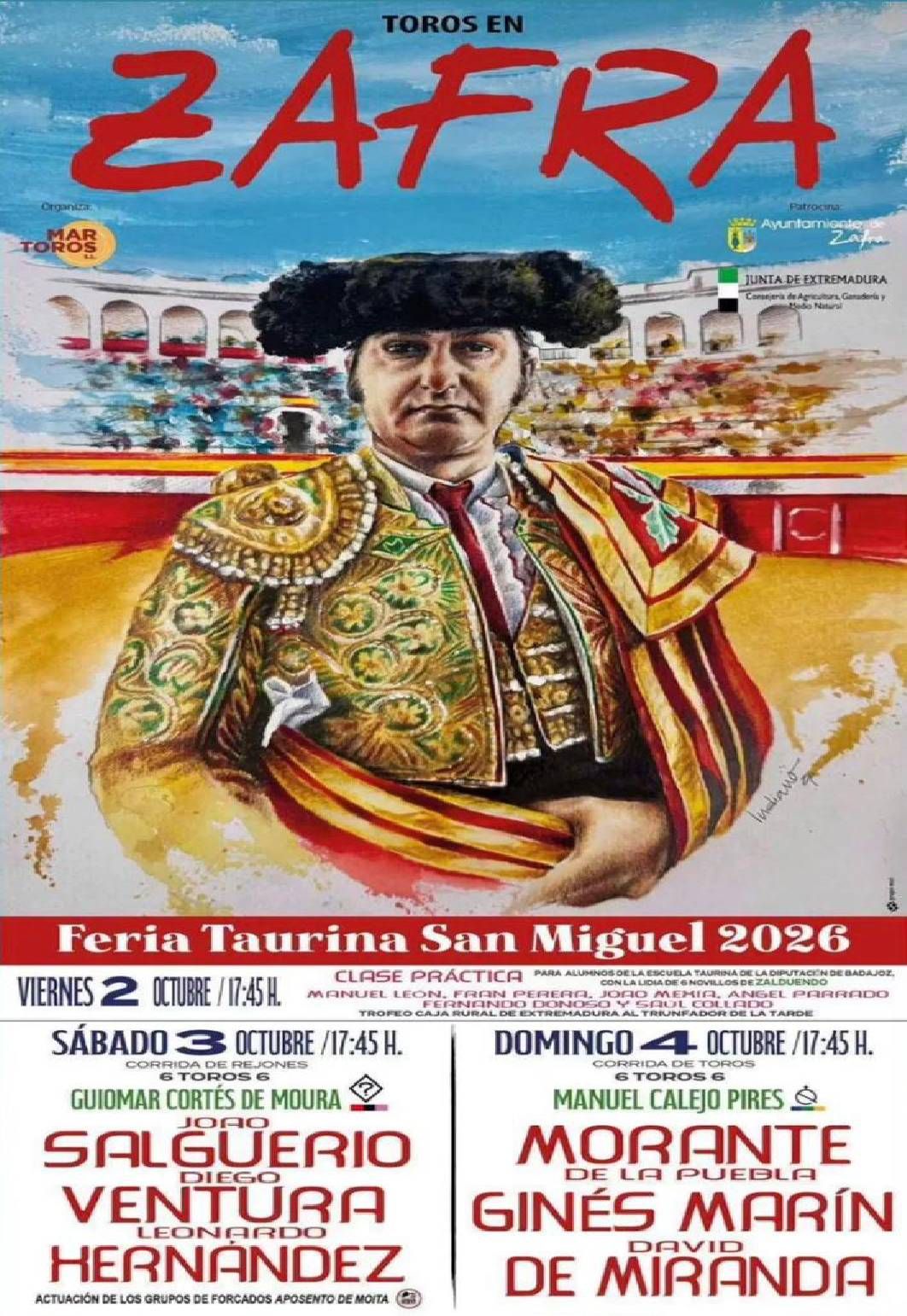 Feria taurina San Miguel en Zafra 2026