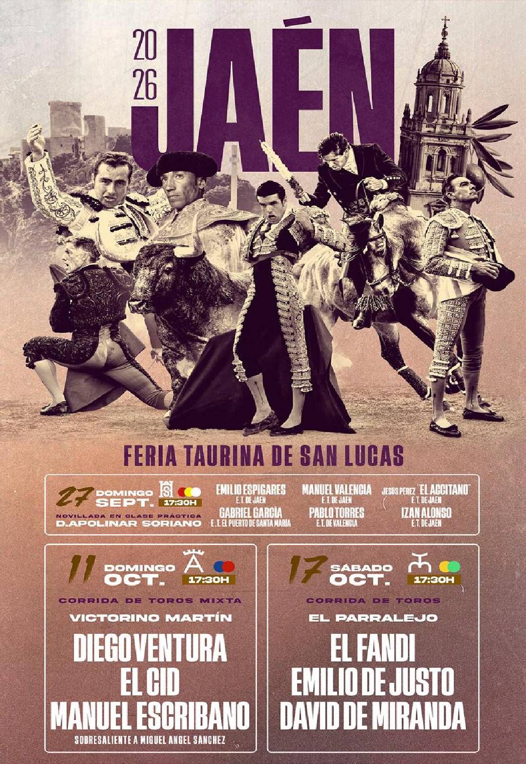 Feria taurina de San Lucas 2026