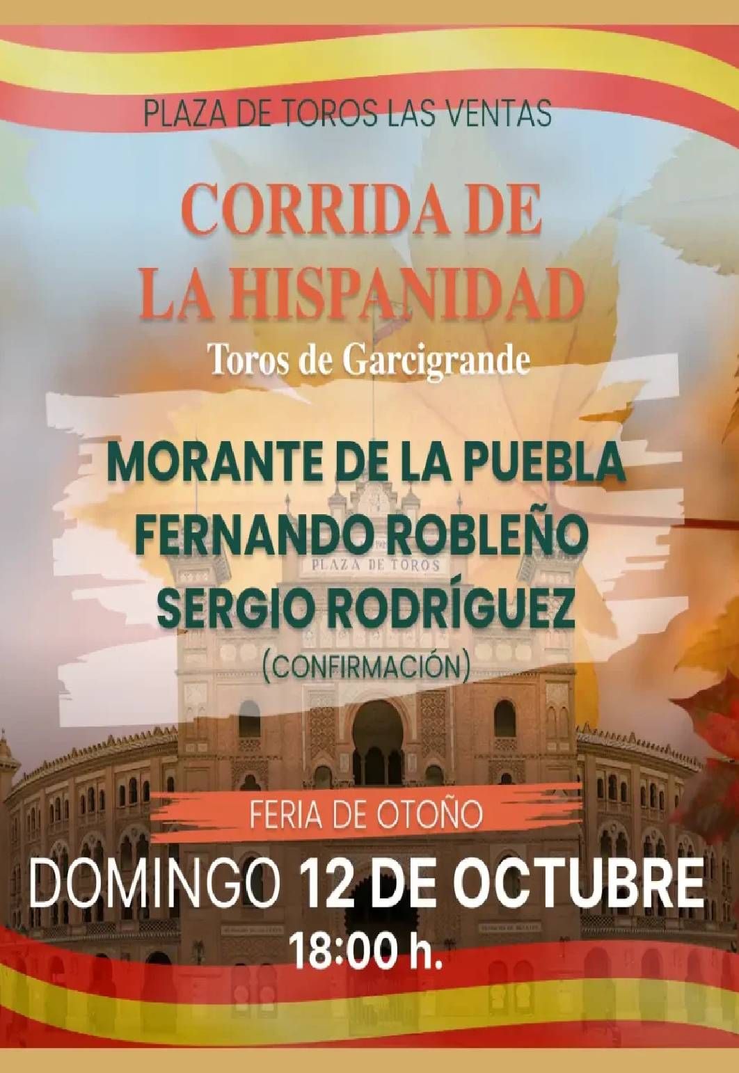 Toros Madrid dia de La Hispanidad