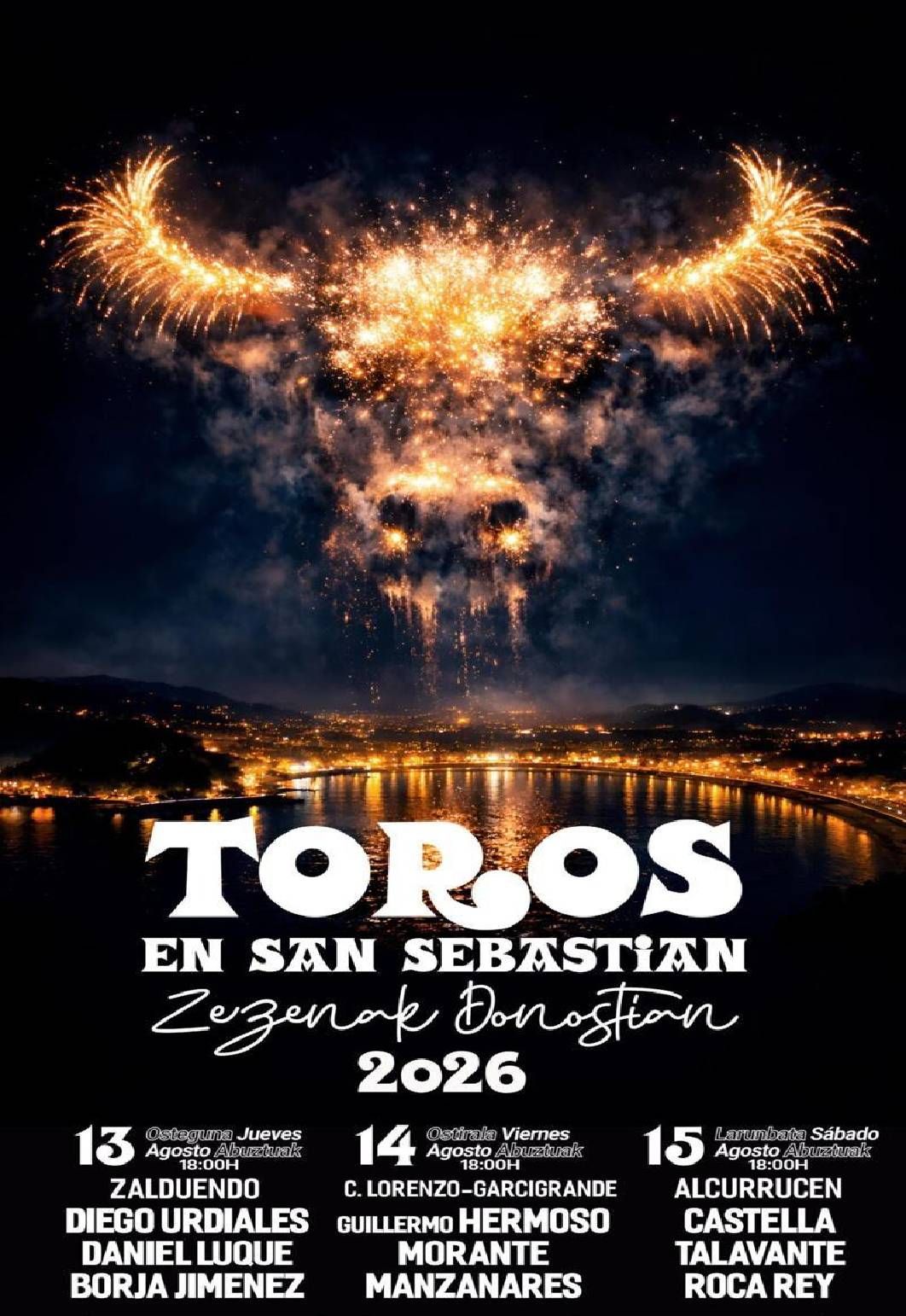 Semana grande taurina en San Sebastián 2026