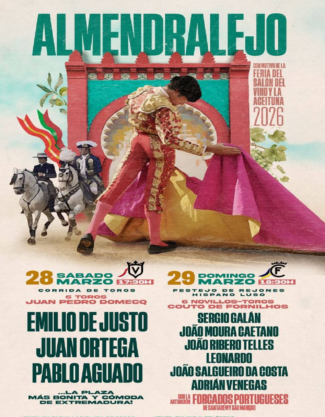 Entradas toros Almendralejo, Feria del Vino y La Aceituna