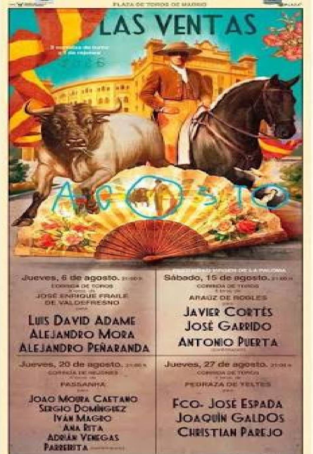 Toros Madrid Agosto