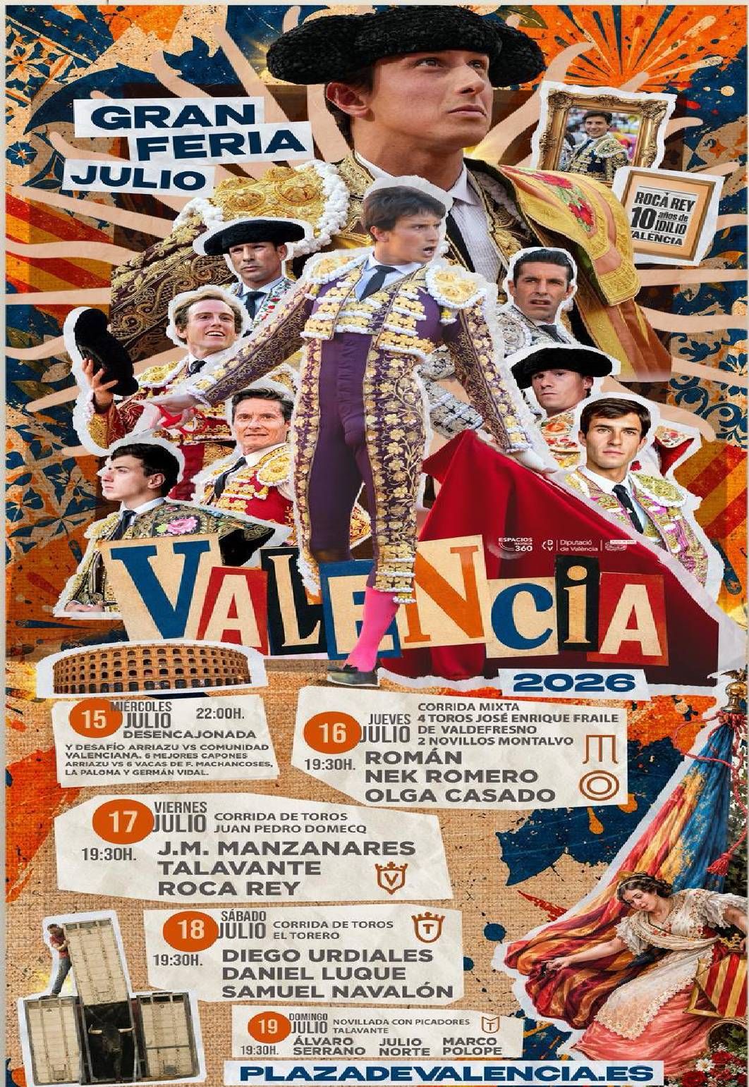 Valencia recupera su Feria de Julio con Roca Rey, Morante y Rufo